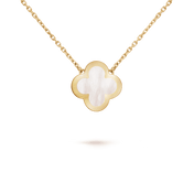 PURE CLOVER PINK GOLD MOP NECKLACE