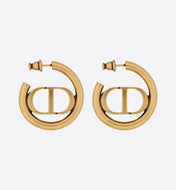 30 MONTAIGNE HOOP EARRINGS ANTIQUE GOLD