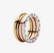 ZERO 1 THREE-BAND ROSE WHITE AND YELLOW RING