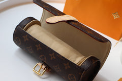 LV 25S ASTUCCIO PER 3 OROLOGI 20 IN BROWN MONOGRAM CALFSKIN