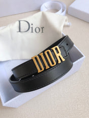DIOR 25S BELT 20 MM IN BLACK CALFSKIN 613178