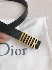 DIOR 25S BELT 20 MM IN BLACK CALFSKIN 613178
