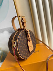 LV 25S MINI BOITE CHAPEAU 17 IN BROWN MONOGRAM COATED CALFSKIN