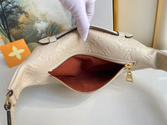 LV BUMBAG WAIST BAG 37 IN CREAM GRAINED CALFSKIN