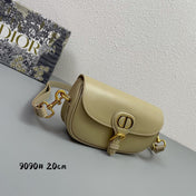 MINI BOBBY EAST-WEST 20 BAG IN BEIGE CREAM CALFSKIN