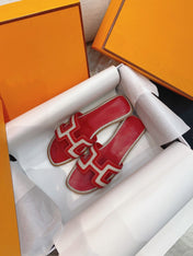 0ran Sandal Red Leather