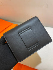 HM RoulisSlim Wallet 12.7 Black Calfskin