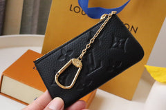 LV 25S CARD HOLDER RECTO VERSO 12 IN BLACK MONOGRAM EMPREINTE EMBOSSED CALFSKIN
