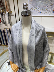 GUCCI 25S SCARF 200 IN CASHMERE SILK 706564
