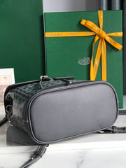 ALPIN MINI BACKPACK 21 IN GRAY LAMBSKIN AND GOYARDINE CANVAS