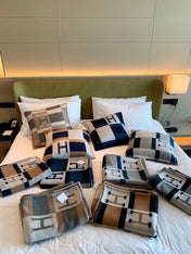 BLANKET 170 CM IN COLORFUL WOOL AND CASHMERE 689475