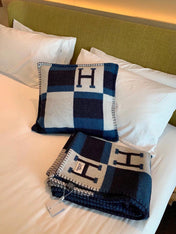 BLANKET 170 CM IN COLORFUL WOOL AND CASHMERE 689475