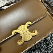 TRIOMPHE TEEN 18 CARAMEL BROWN COWHIDE LEATHER