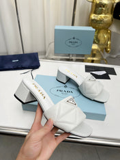 PRA EMBROIDERED SANDALS 45 WHITE LAMBSKIN