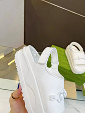 HORSEBIT FLATFORM SANDAL 5 CM IN WHITE IMPORTED TPU