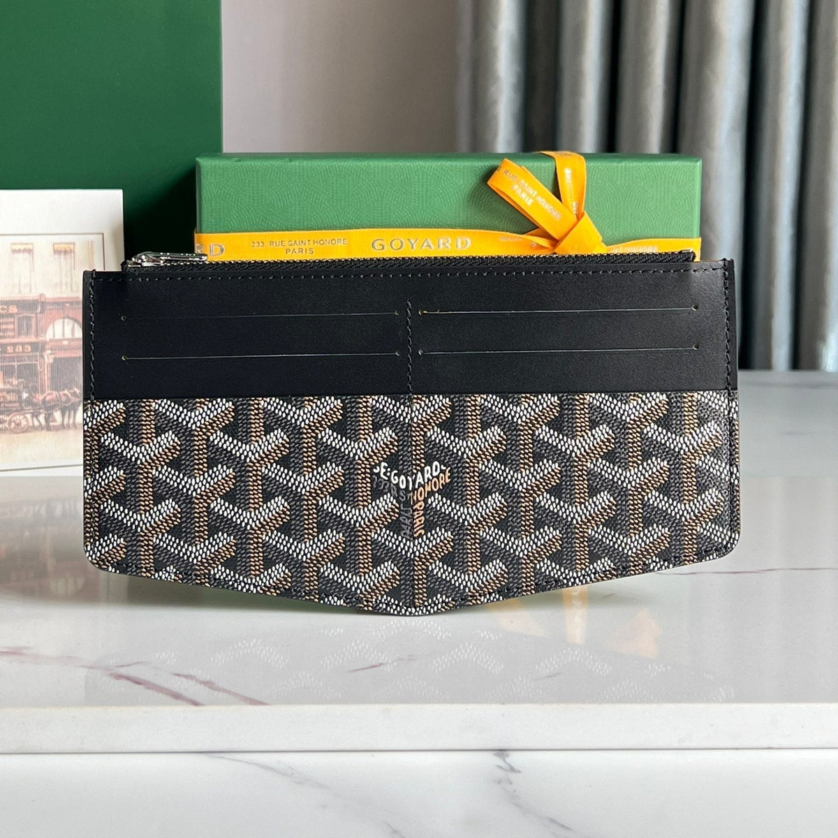 INSERT LOUISE 21 IN BLACK GOYARDINE CANVAS