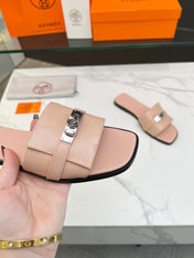 Giulia Sandal Rose Cannelle Calfskin