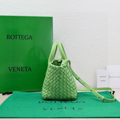 Mini Cabat 20cm Green Lambskin Ghw