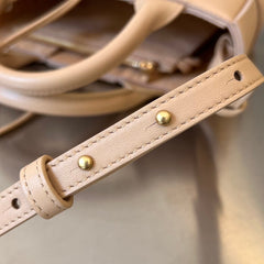 CANDY ARCO TOTE 20 IN TAN BROWN CALFSKIN