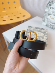 DIOR 25S BELT 30 MM IN BLACK CALFSKIN 613182