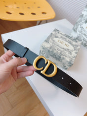 DIOR 25S BELT 30 MM IN BLACK CALFSKIN 613182