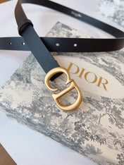 DIOR 25S BELT 20 MM IN BLACK CALFSKIN 613185