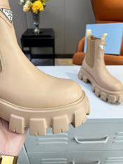 PRA MONOLITH BRUSHED BOOTIES 55 TUSCAN CALFSKIN