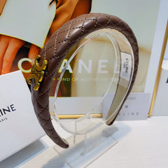 CHESTNUT BROWN LAMBSKIN HAIRBAND 925628