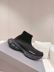 BALENCIAGA 25S SPEED TRAINER SNEAKERS 55 MM IN BLACK KNIT STYLE 2