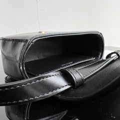 Triomphe 11 BLACK Shiny Calfskin Handbag