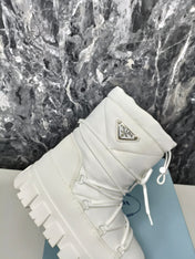 PRA RE-NYLON GABARDINE APRÈS SKI BOOTIES WHITE