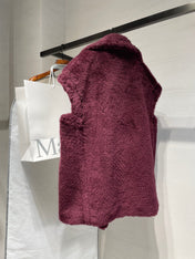 MAX MARA 25S SLEEVELESS TEDDY VEST 065