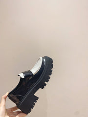 BALENCIAGA 25S LOAFERS IN BLACK MIX WHITE CALFSKIN