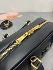 ARCADIE BAG 27 IN BLACK SHINY CALFSKIN