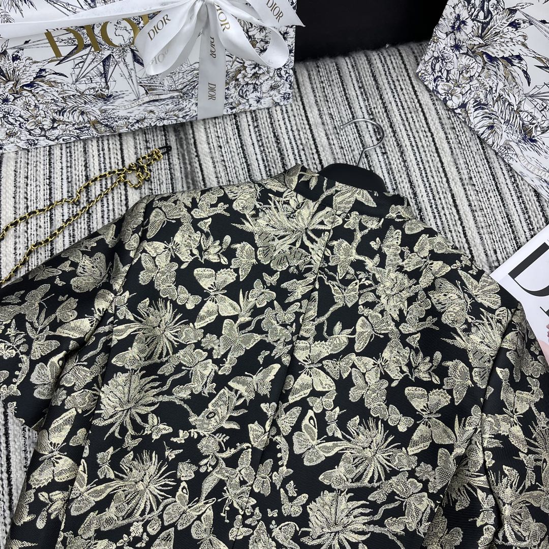 DIOR 25S CROPPED JACQUARD JACKET 796