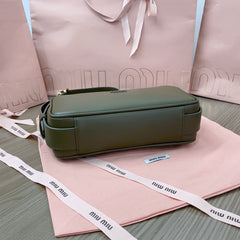 BAGUETTE BAG 24 IN KELP GREEN CALFSKIN