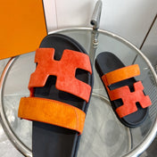 Chypre Sandal Suede Red Chapas / Orange