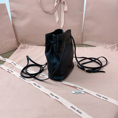 MINI BAG 17 IN BLACK SHINY CALFSKIN