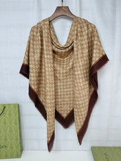 GUCCI 25S SCARF 140 IN CASHMERE 740366