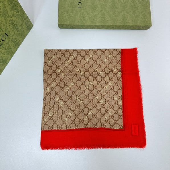 GUCCI 25S SCARF 140 IN CASHMERE 740367