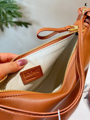 LOE LUNA HOBO 27 BAG IN WARM DESSERT CALFSKIN