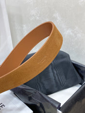 CL LARGE 30 MM TRIOMPHE BELT IN BRONZE BROWN GOLD HARDWARE