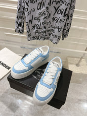 PRA DOWNTOWN BOLD SNEAKERS WHITE AND SKY CALFSKIN