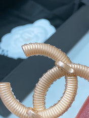 CC ELASTIC BELT 30MM IN WINE RED CALFSKIN GOLD HARDWARE WITH RHINSTONES