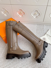 JAIME BOOT IN CEDAR BROWN CALFSKIN