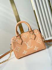 SPEEDY BANDOULIÈRE 20 IN ARIZONA CREAM MONOGRAM EMPREINTE LEATHER