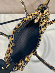 TOP HANDLE BAG 32 IN LEOPARD PRINT LEATHER