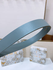 DIOR 25S BELT 30 MM IN SLATE BLUE CALFSKIN 586580