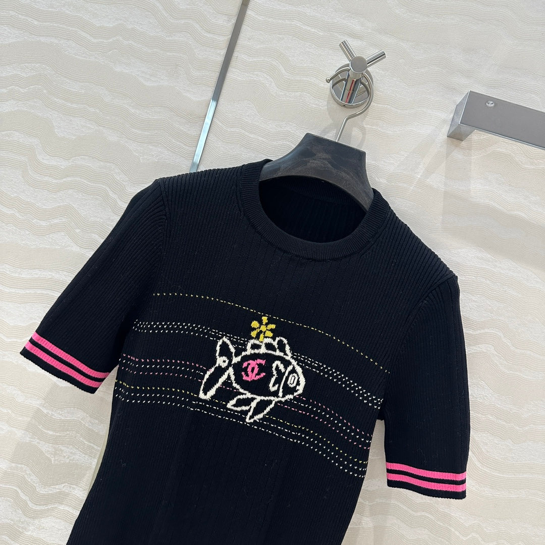 CC 25 T- shirt Black Wool