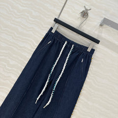 CC 25 Straight Pant Blue denim Cotton